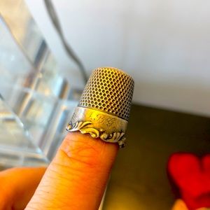 Sterling Thimble Antique